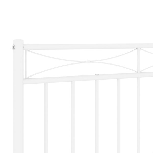 vidaXL Metal Headboard White 70.9" - Image 5