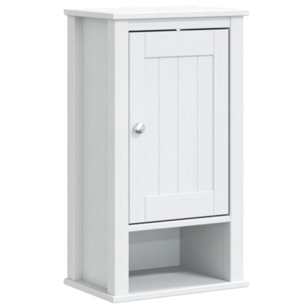 vidaXL 3 Piece Bathroom Furniture Set BERG White Solid Wood Pine - Image 3