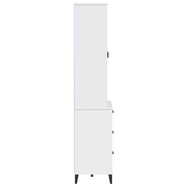 vidaXL Highboard VIKEN White 31.5"x15.7"x74.8" Solid Wood Pine - Image 6