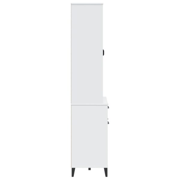 vidaXL Highboard VIKEN White 31.5"x15.7"x74.8" Solid Wood Pine - Image 6