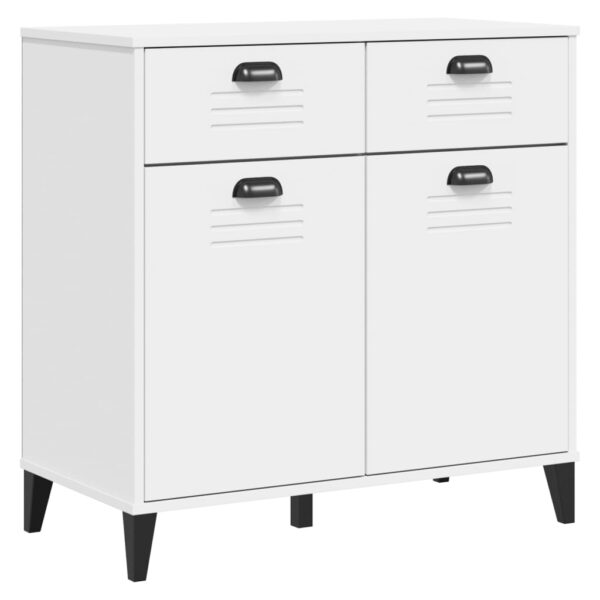 vidaXL Highboard VIKEN White 31.5"x15.7"x74.8" Solid Wood Pine - Image 9