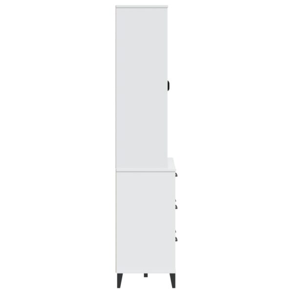 vidaXL Highboard VIKEN White 31.5"x15.7"x74.8" Solid Wood Pine - Image 6