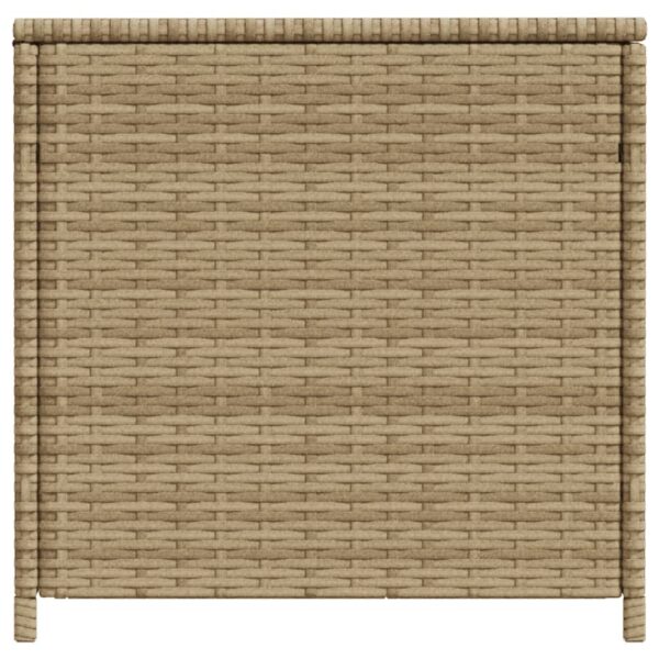 vidaXL Garden Storage Box Mix Beige 123.9 Gal Poly Rattan - Image 5