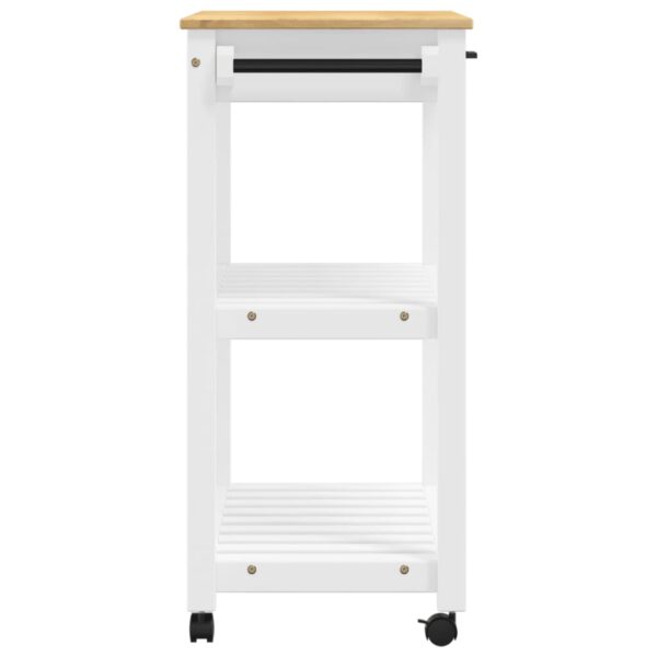 vidaXL Kitchen Trolley MONZA 33.1"x15.7"x35.4" Solid Wood Pine - Image 6