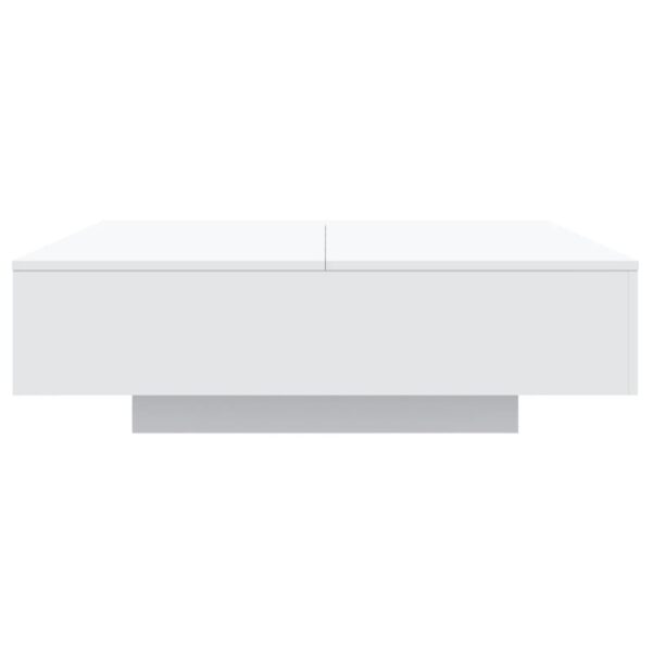 vidaXL Coffee Table White 39.4"x39.4"x12.2" Engineered Wood - Image 6