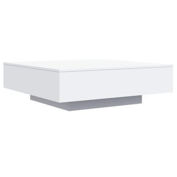 vidaXL Coffee Table White 39.4"x39.4"x12.2" Engineered Wood - Image 7