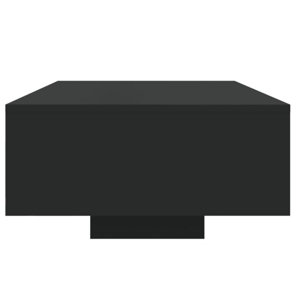 vidaXL Coffee Table with LED Lights Black 33.5"x21.7"x12.2" - Image 6