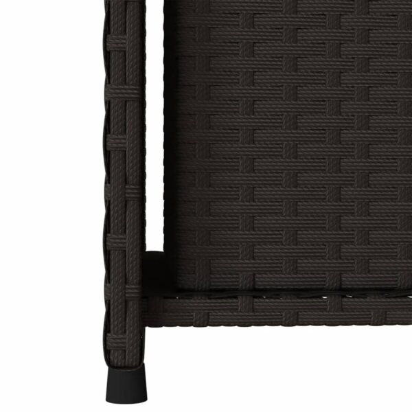 vidaXL Patio Storage Cabinet Black 19.7"x21.7"x45.3" Poly Rattan - Image 10