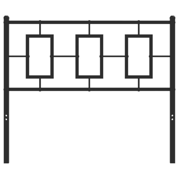 vidaXL Metal Headboard Black 39.4" - Image 3