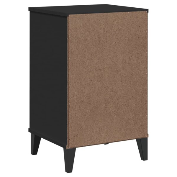 vidaXL Bedside Cabinet VIKEN Black Solid Wood Pine - Image 8