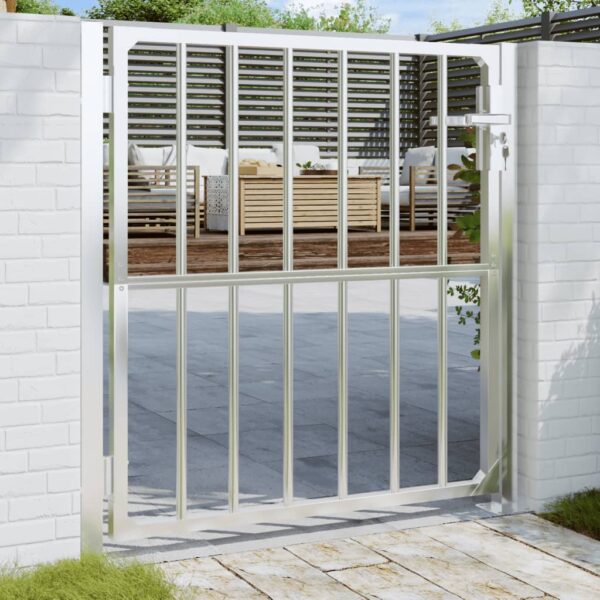 vidaXL Garden Gate 39.4"x39.4" Stainless Steel