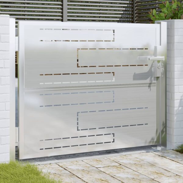 vidaXL Garden Gate 39.4"x29.5" Stainless Steel