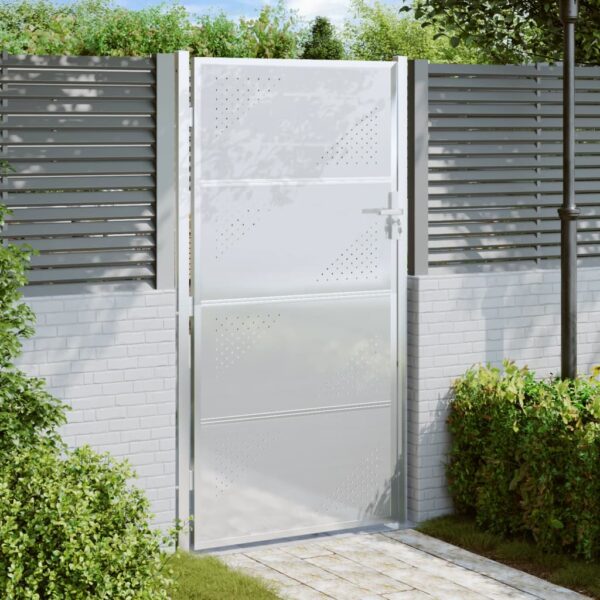 vidaXL Garden Gate 39.4"x70.9" Stainless Steel