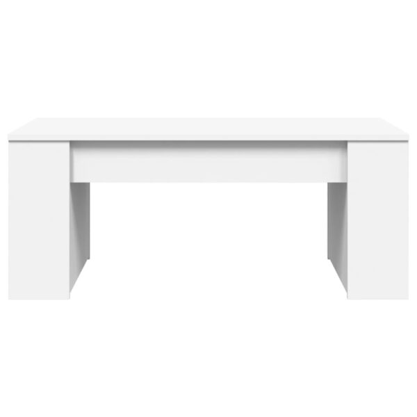 vidaXL Coffee Table White 40.2"x21.7"x16.5" Engineered Wood - Image 4