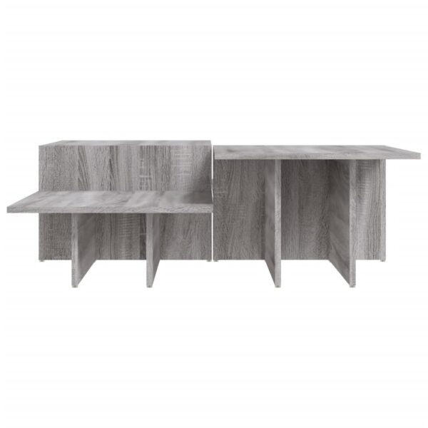 vidaXL Coffee Tables 2 pcs Gray Sonoma Engineered Wood - Image 5