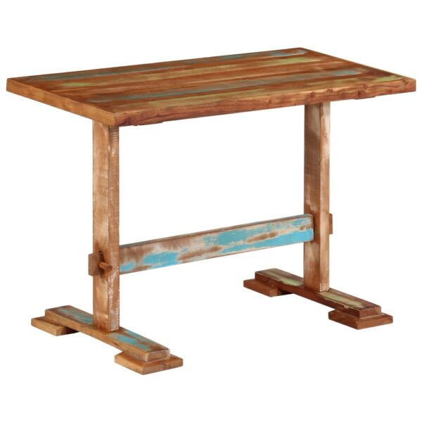 vidaXL Dining Table 43.3"x21.7"x30.7" Solid Wood Reclaimed