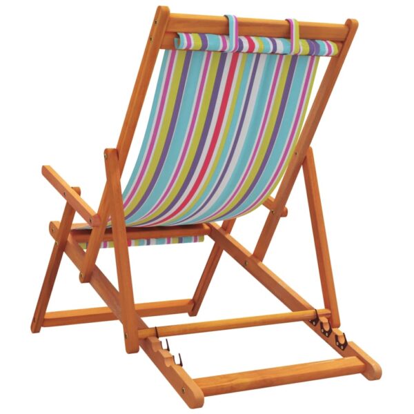 vidaXL Folding Beach Chairs 2 pcs Multicolor Fabric - Image 6