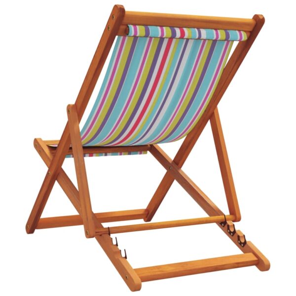 vidaXL Folding Beach Chairs 2 pcs Multicolor Fabric - Image 6