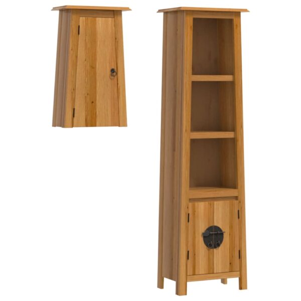 vidaXL 2 Piece Bathroom Furniture Set Solid Wood Pine - Image 2